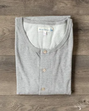 206 Long Sleeve Henley - Grey Melange