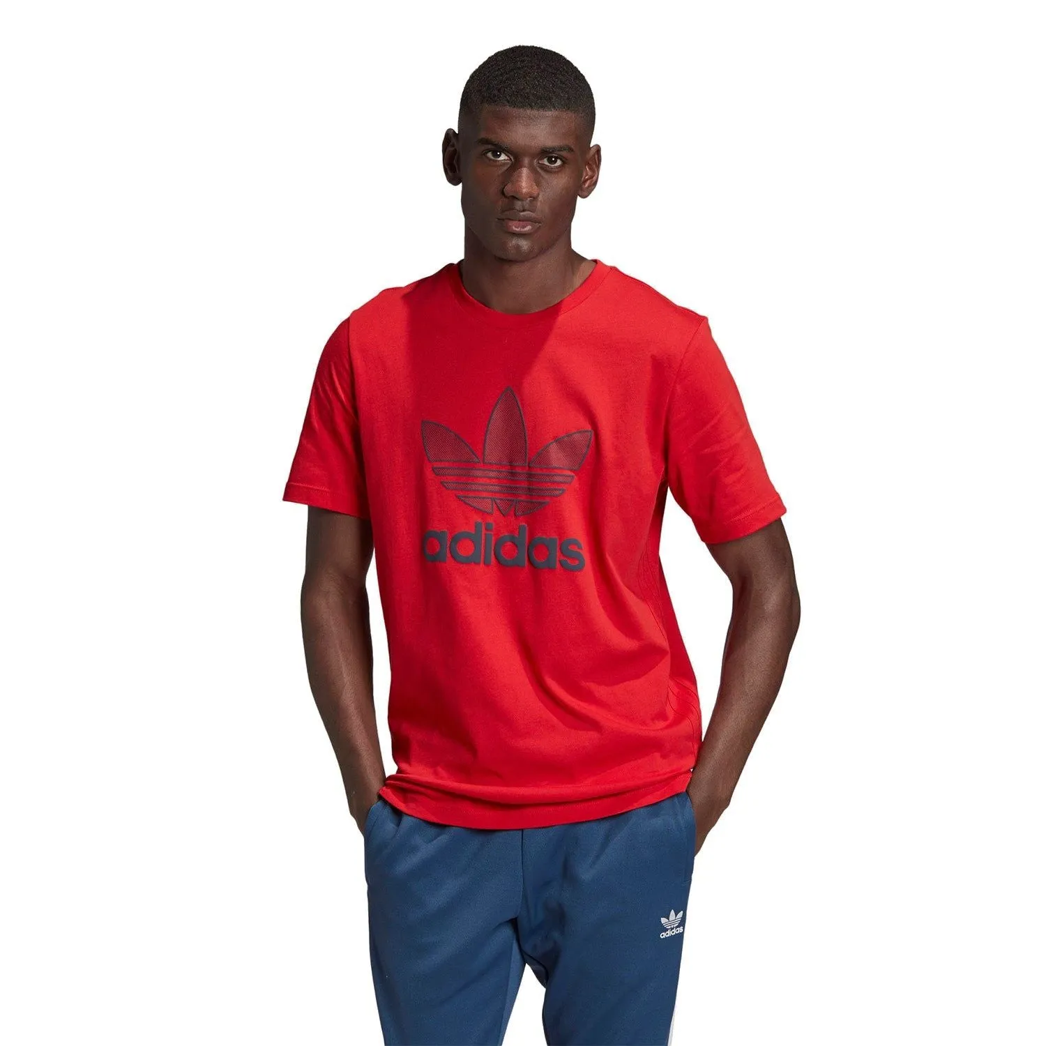 adidas Originals Trefoil Warm-Up Tee - Red