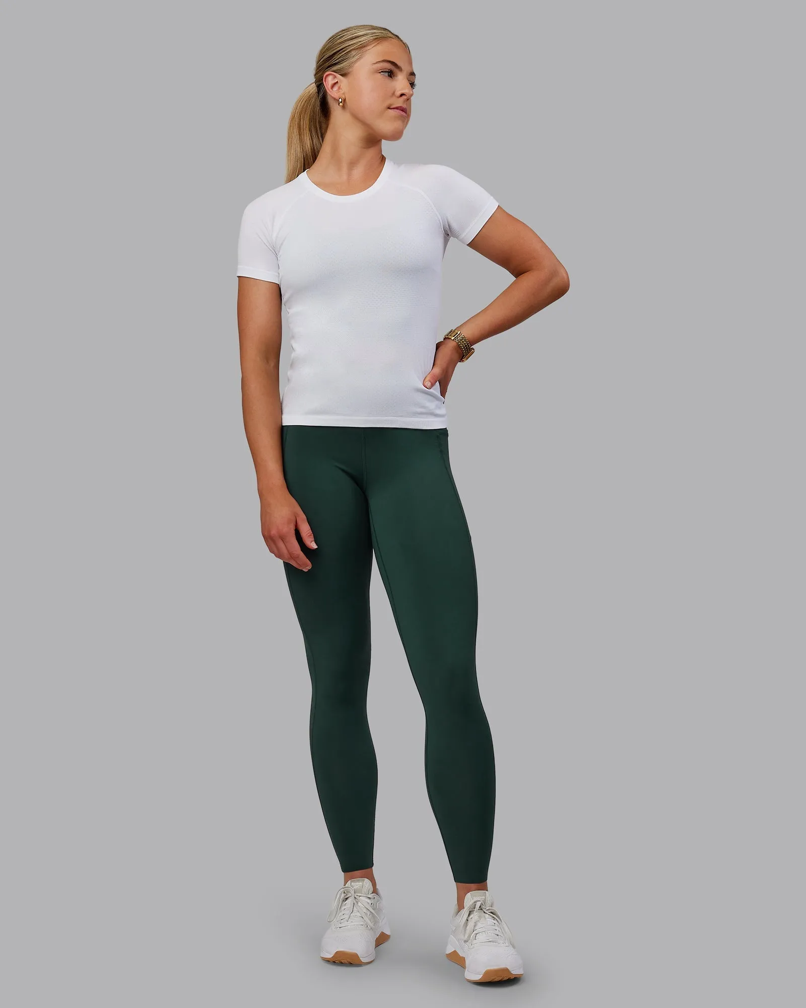 AeroFLX  Seamless Tee - White/White