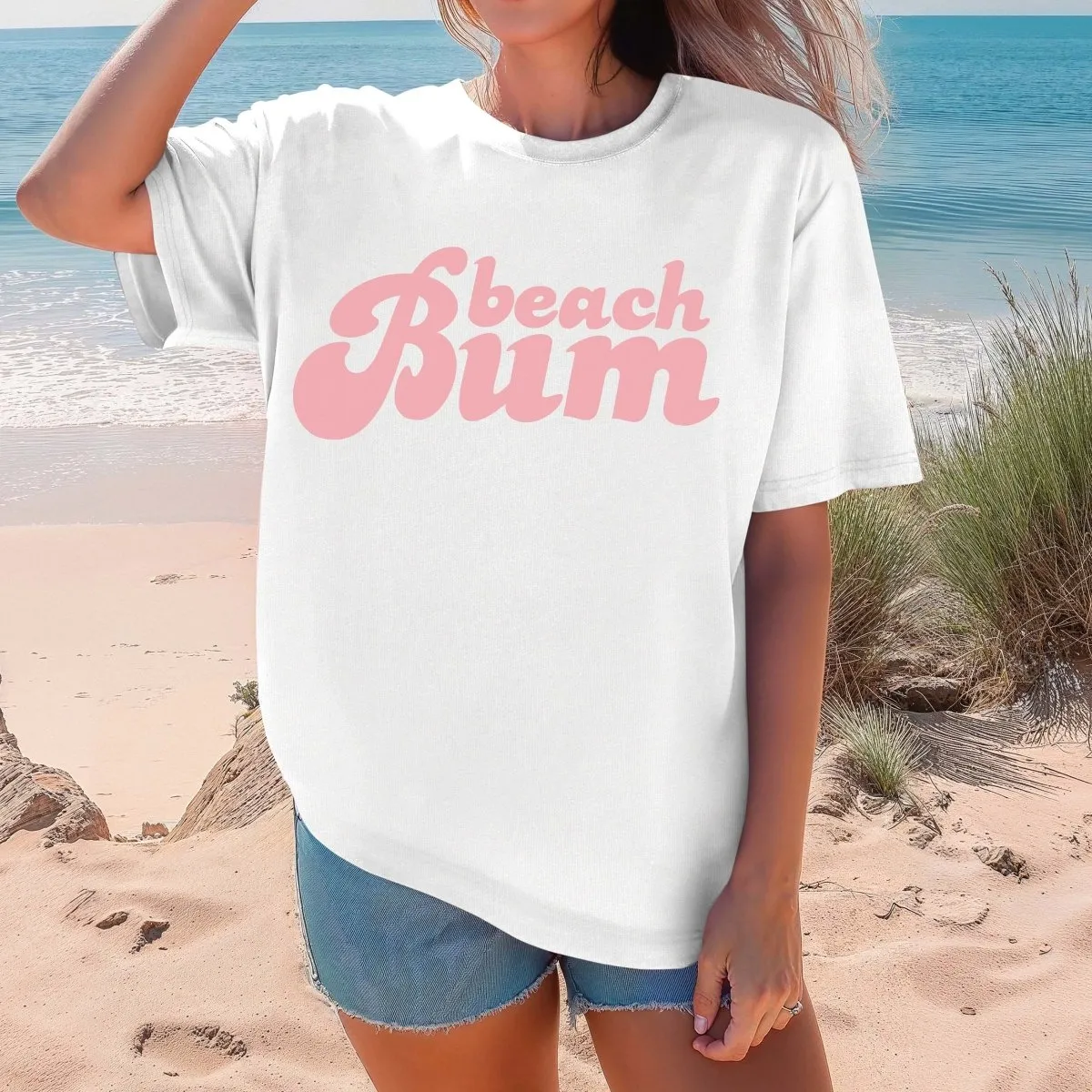 Beach Bum Pink Comfort Color Tee
