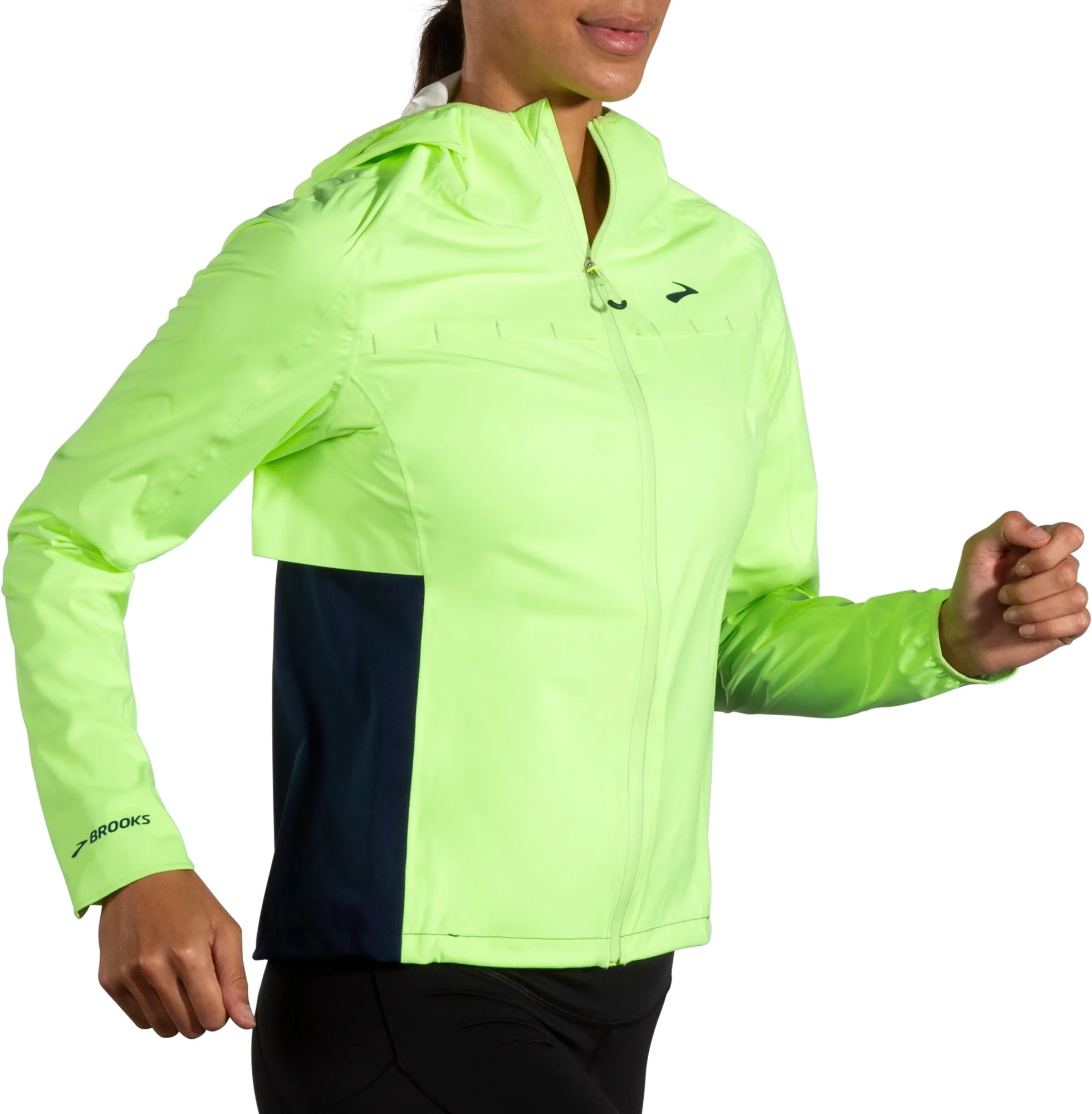 Brooks High Point Waterproof Womens Running Jacket - Green