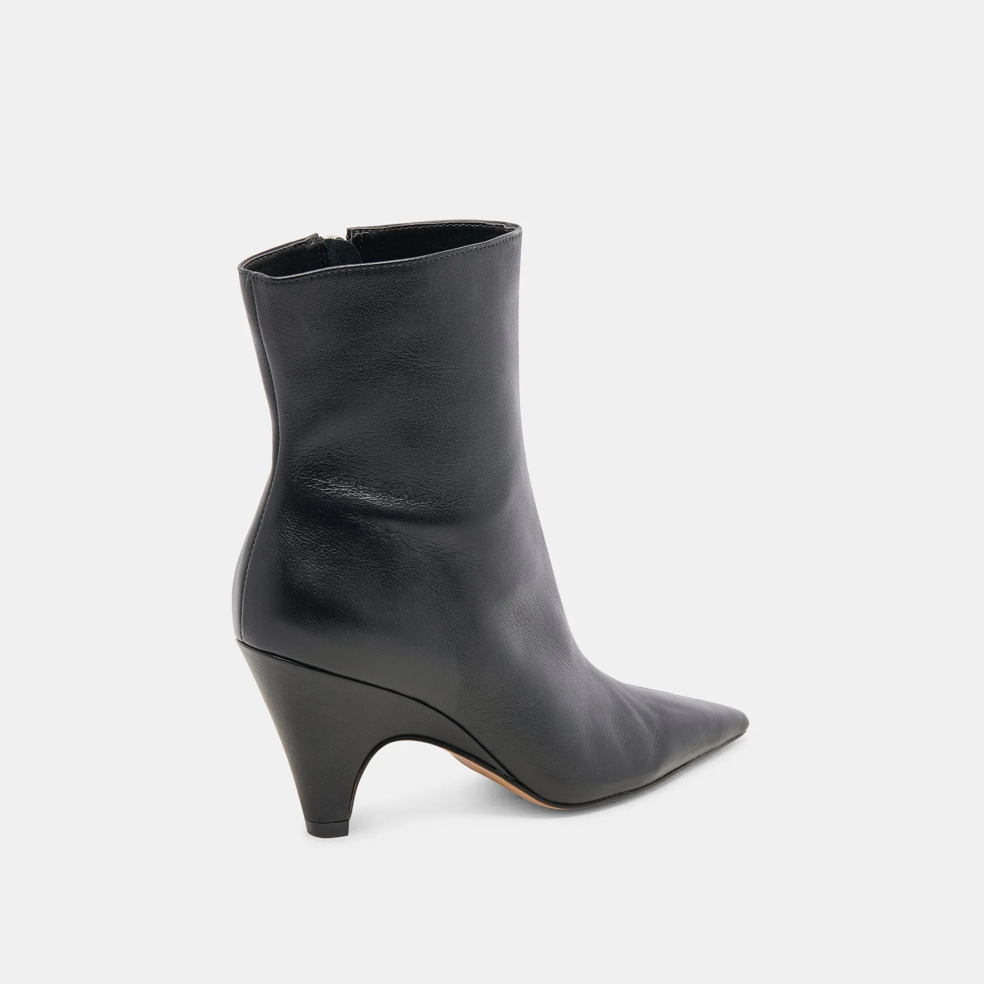 CALICO BOOTIES BLACK LEATHER