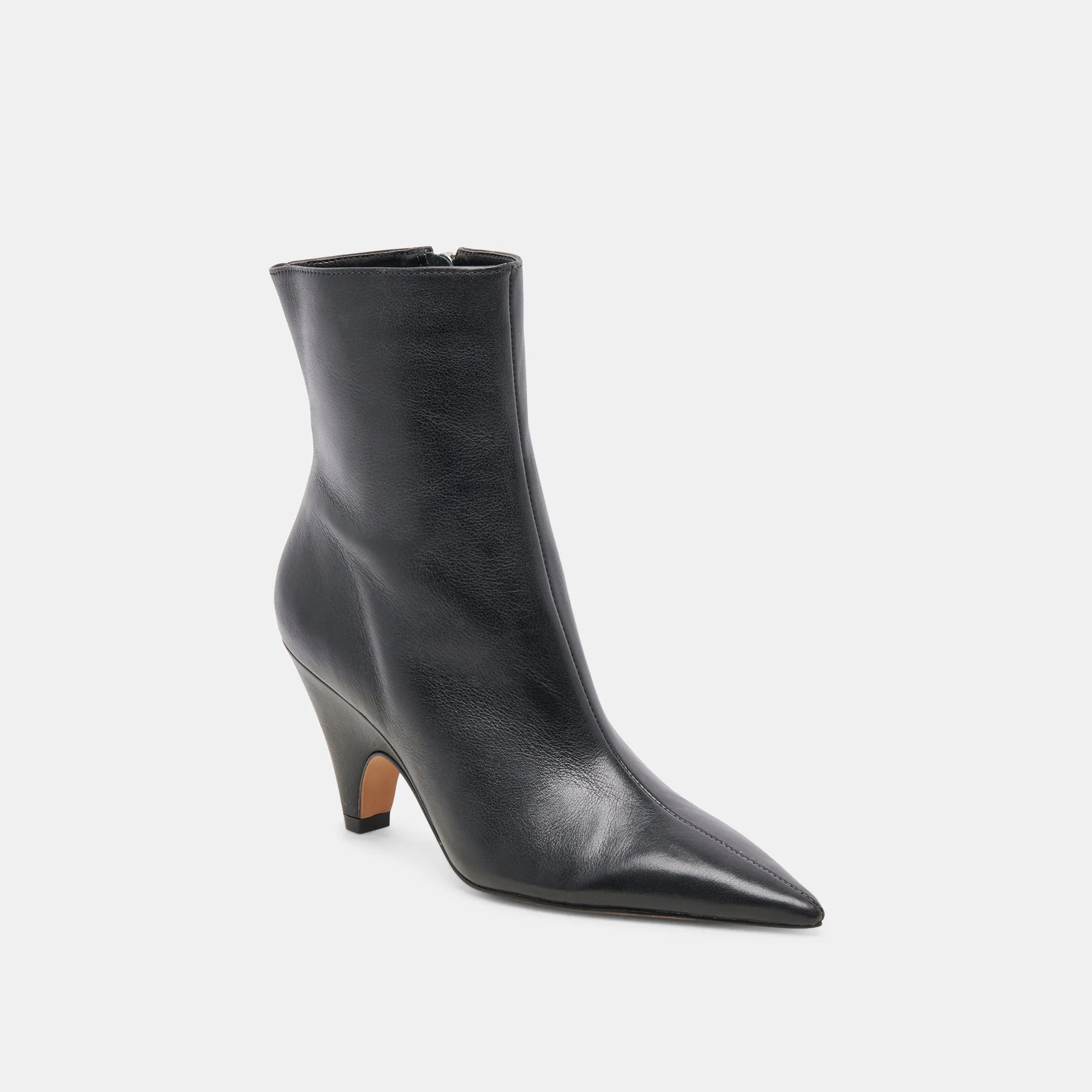 CALICO BOOTIES BLACK LEATHER