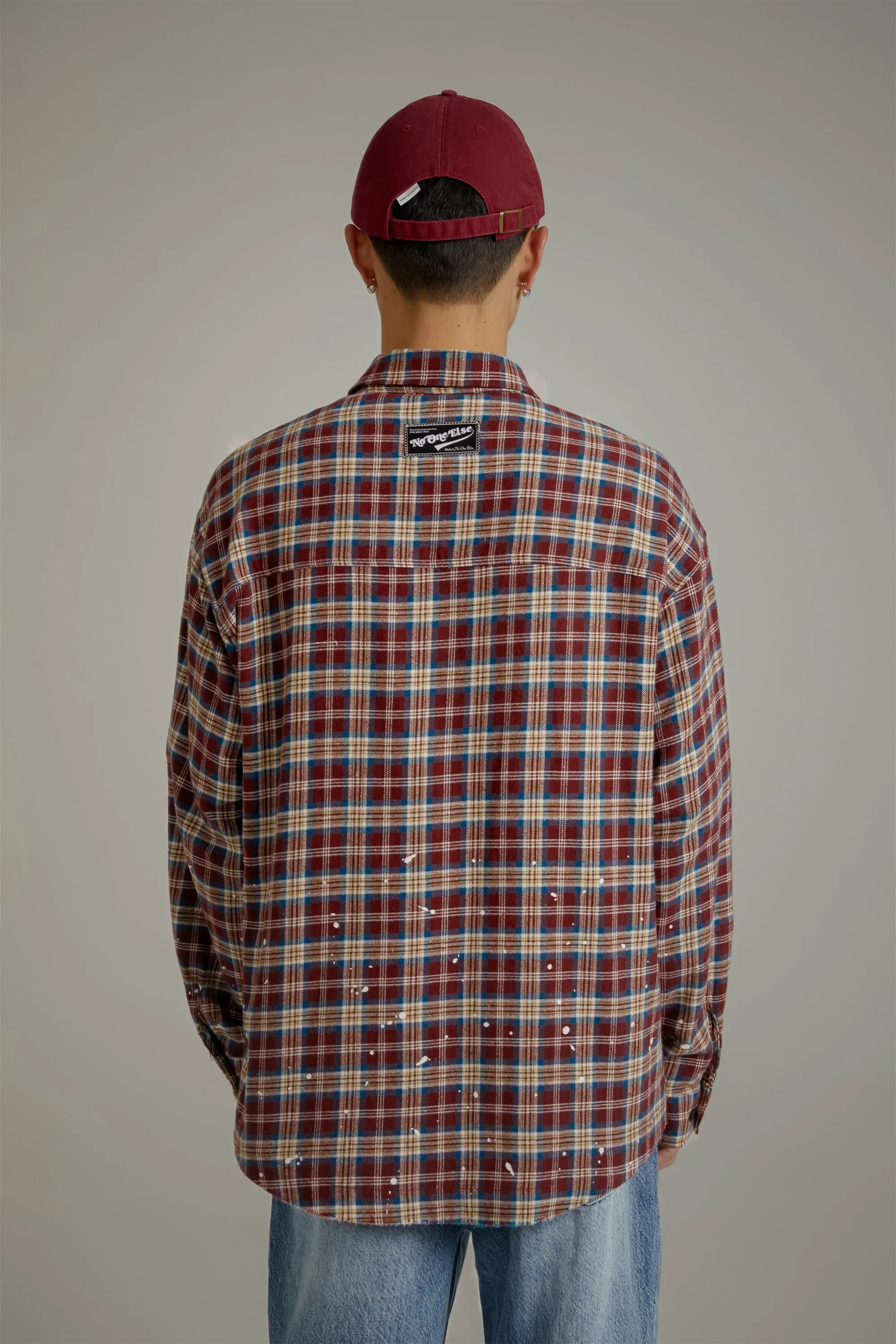 Check Loose-Fit Flannel Shirt