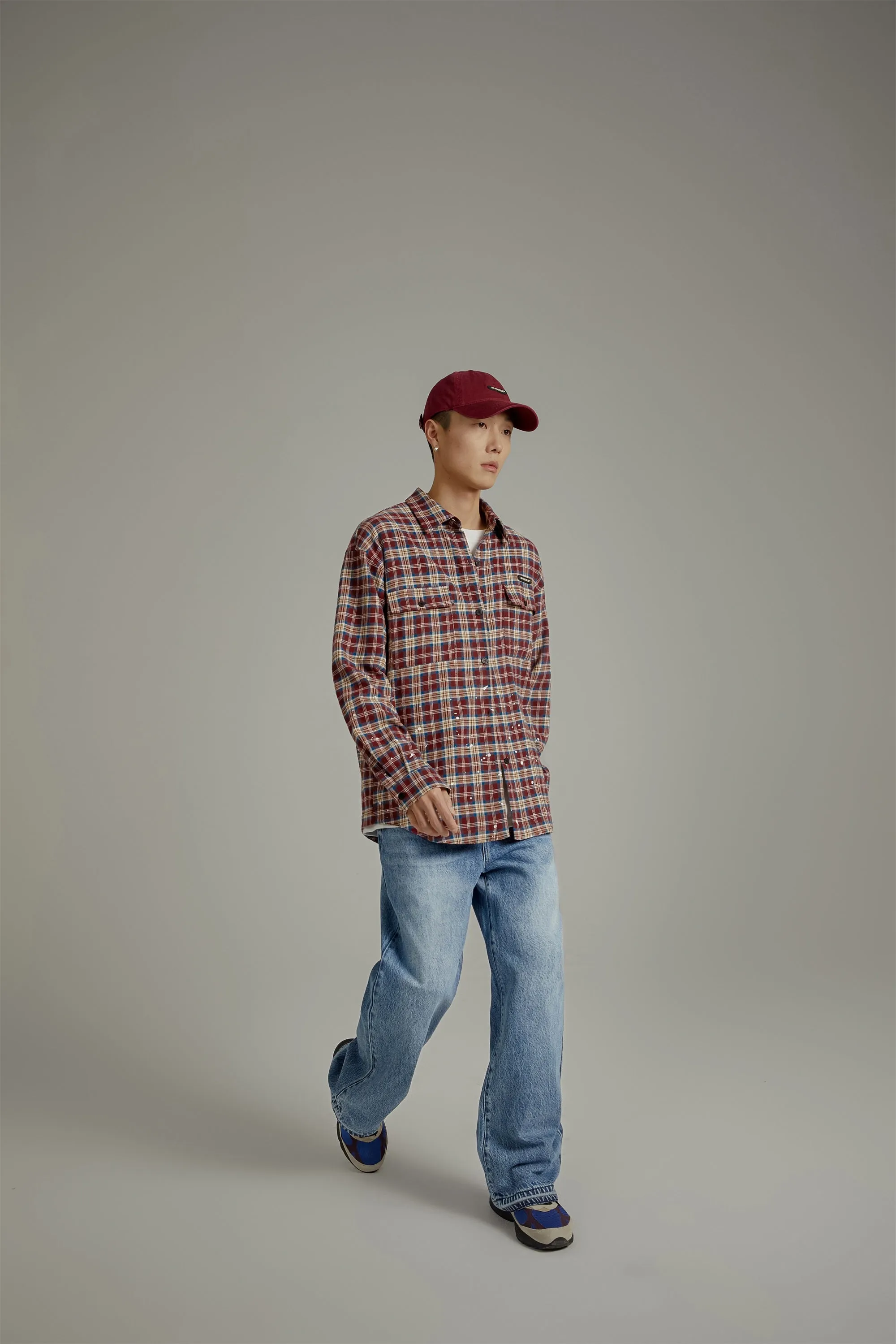 Check Loose-Fit Flannel Shirt