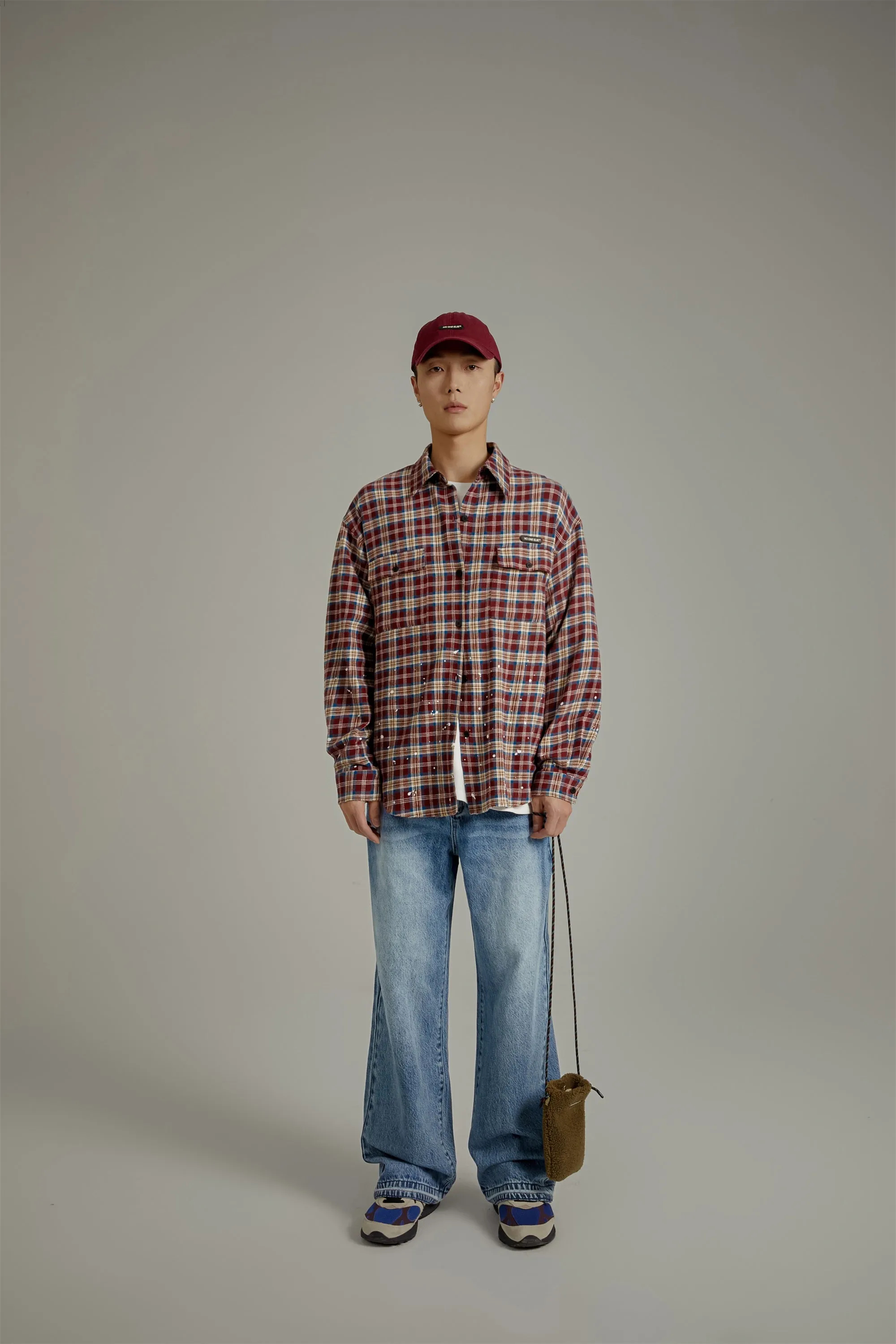 Check Loose-Fit Flannel Shirt