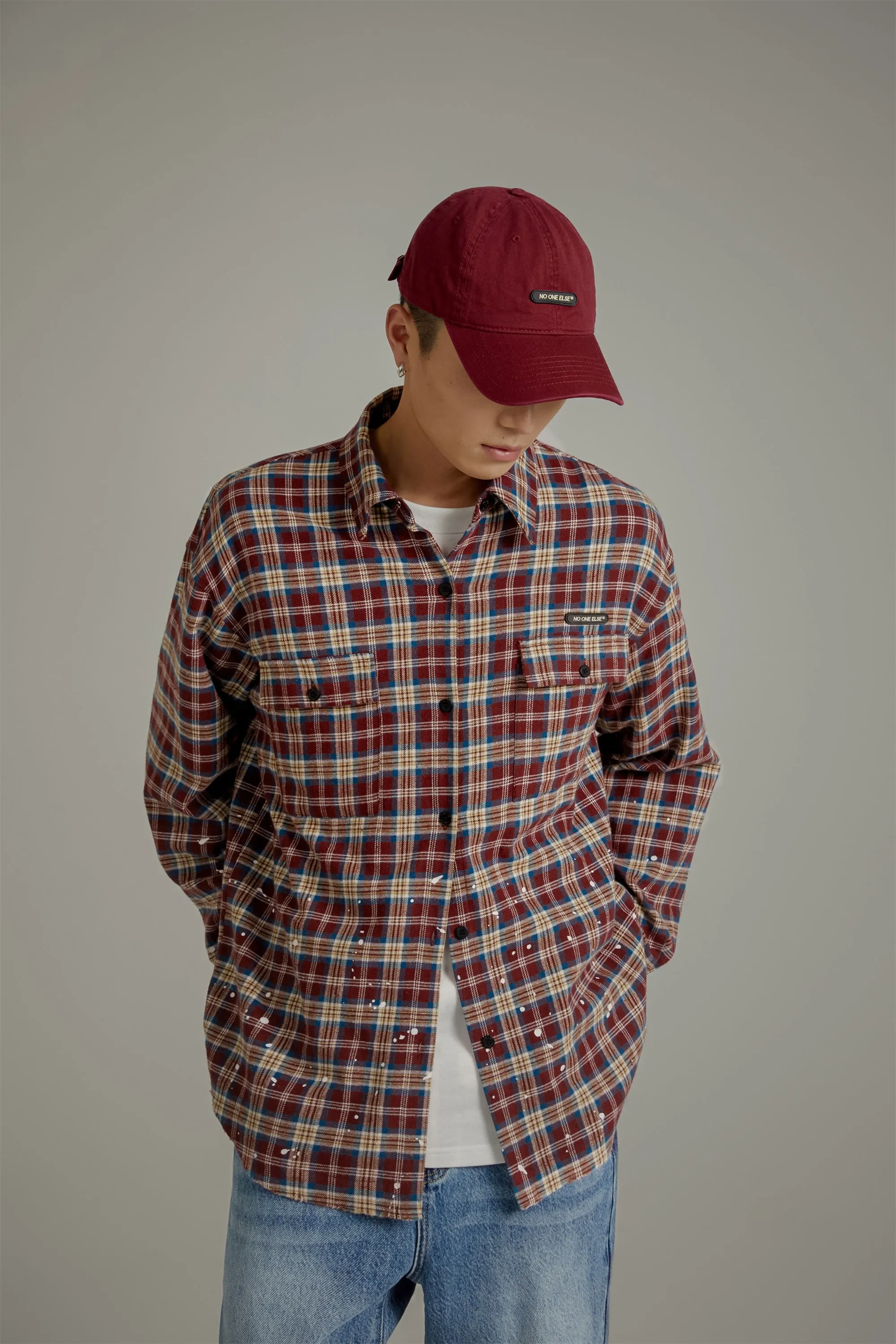 Check Loose-Fit Flannel Shirt