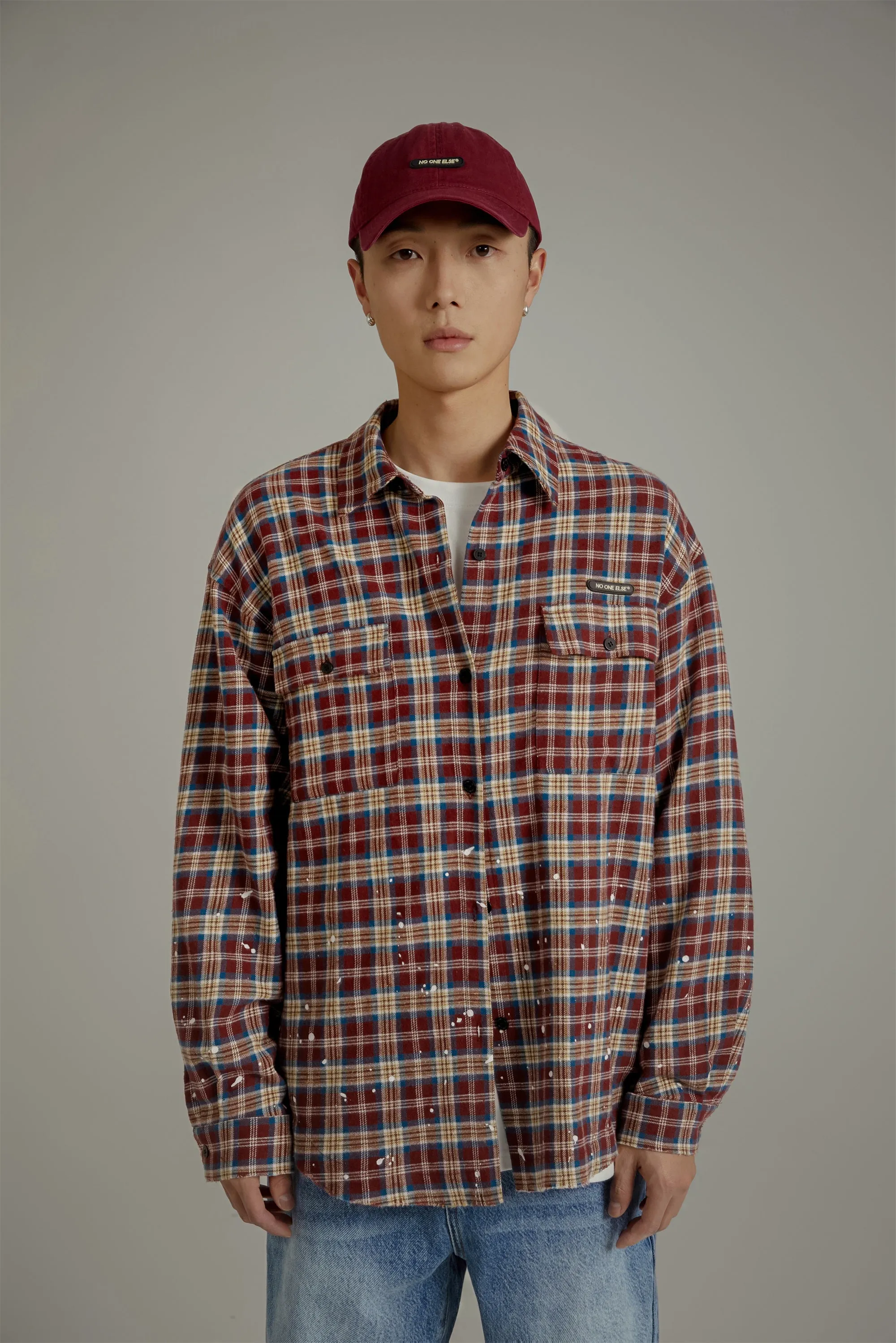 Check Loose-Fit Flannel Shirt