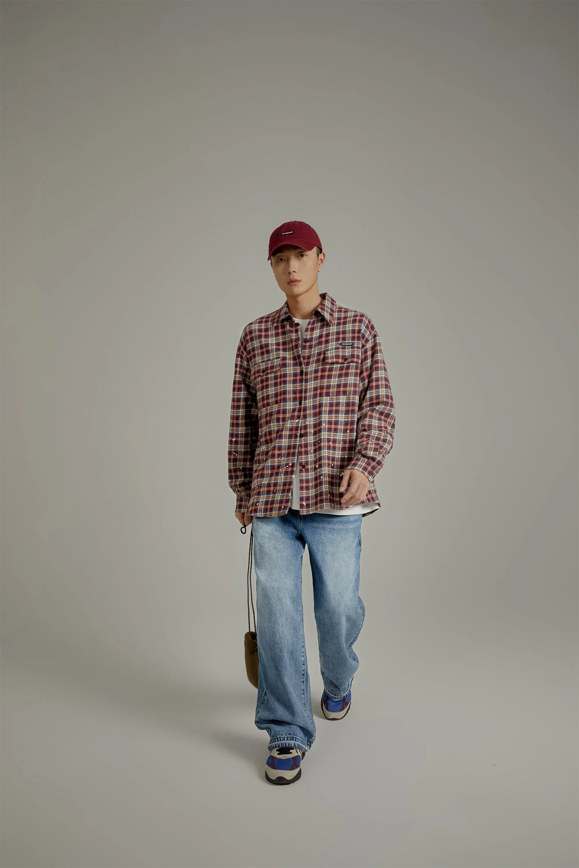 Check Loose-Fit Flannel Shirt