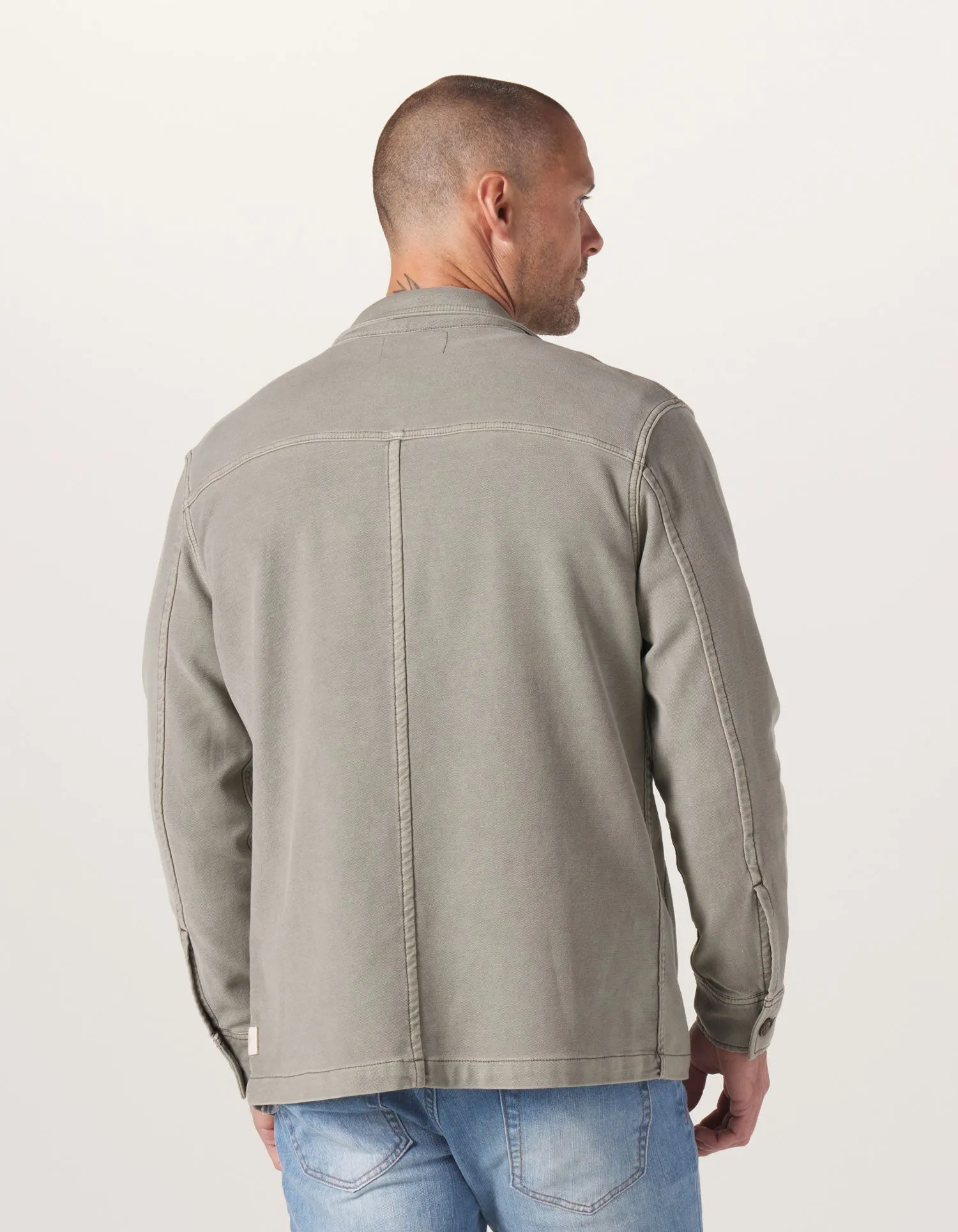 Comfort Terry Chore Coat in Moss