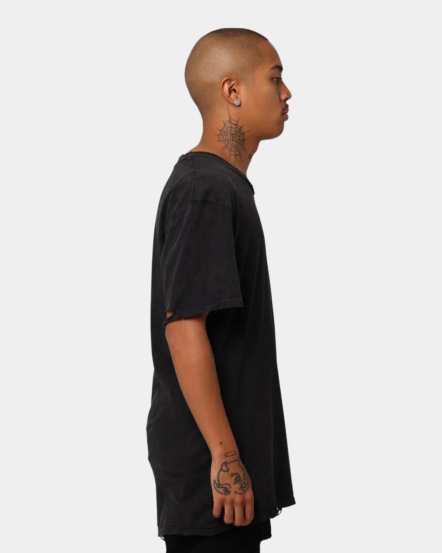 Dead Studios Destroy Hearts Washed T-Shirt Washed Black