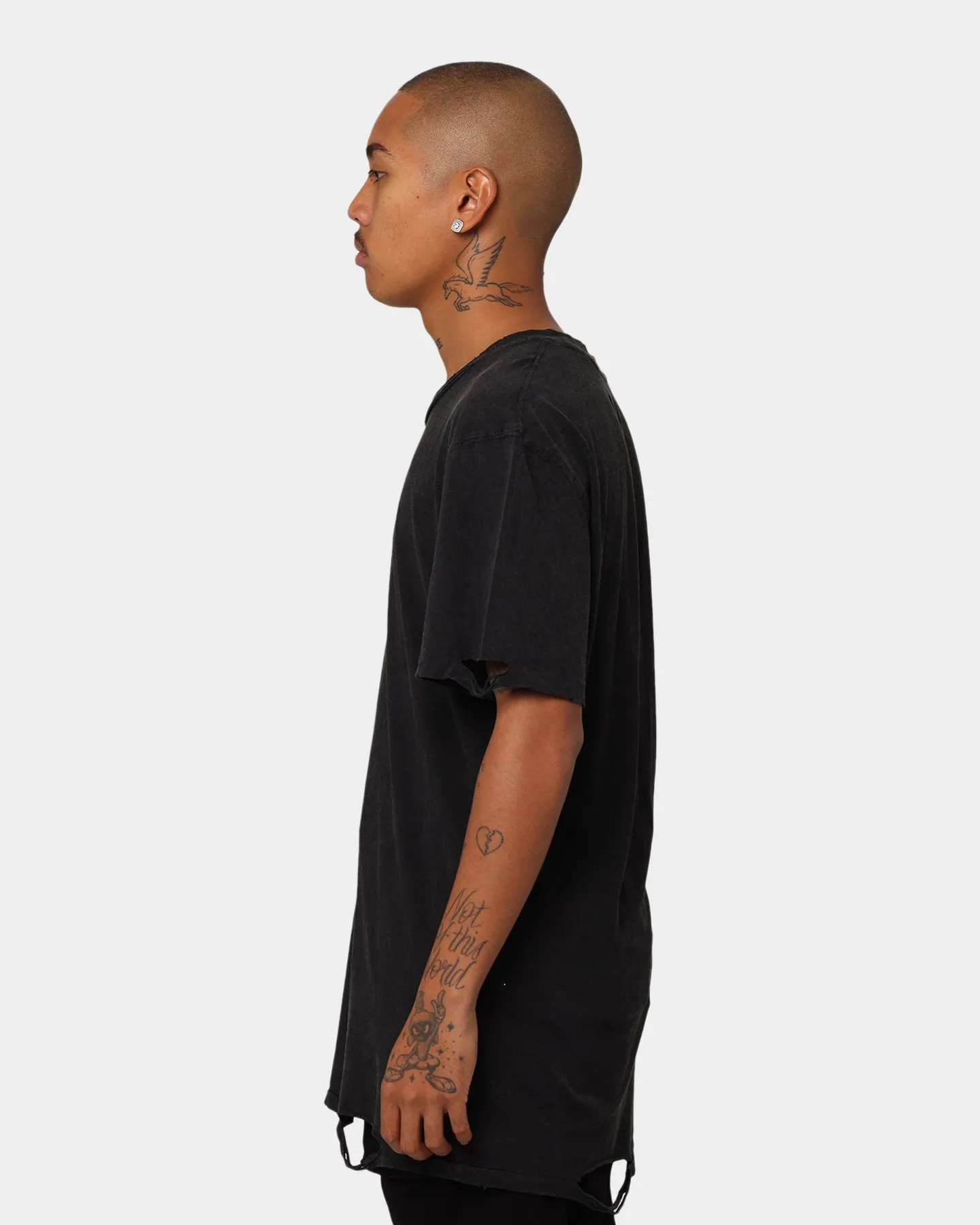 Dead Studios Destroy Hearts Washed T-Shirt Washed Black