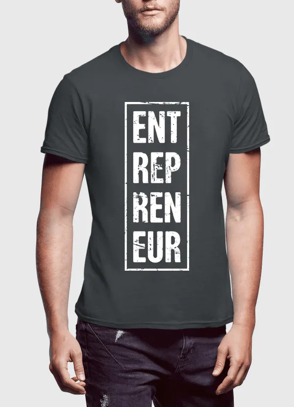 Entrepreneur Vertical Half Sleeves T-shirt