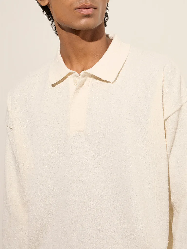 ETA Off-White Relaxed-Fit Polo T-Shirt