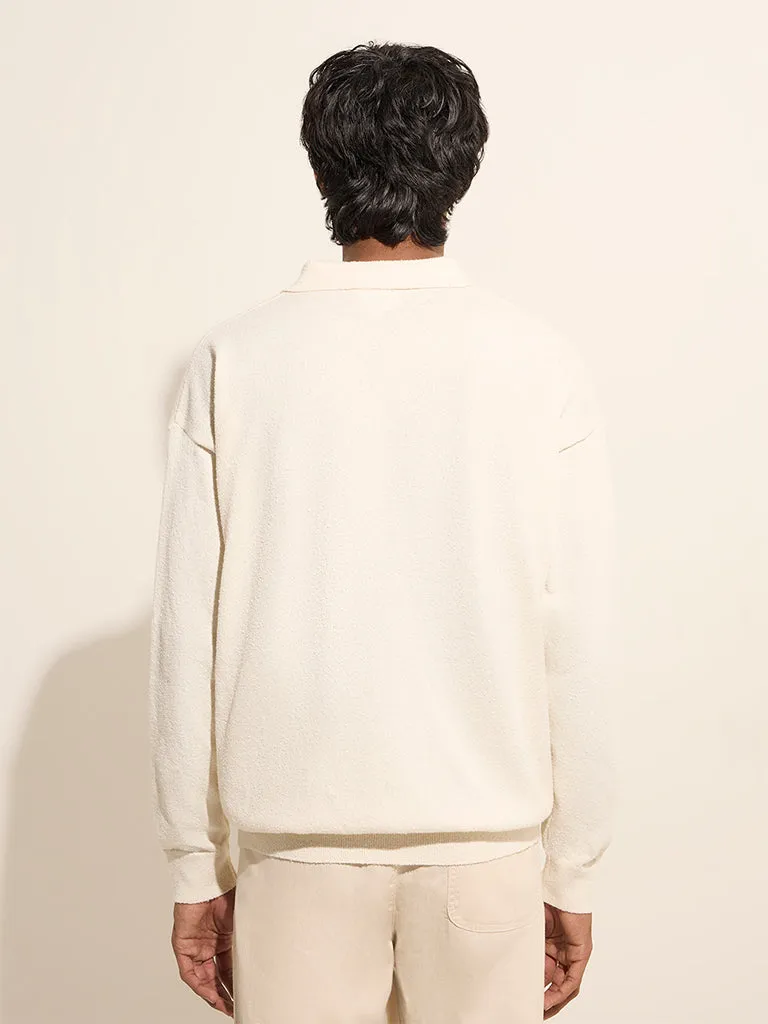 ETA Off-White Relaxed-Fit Polo T-Shirt