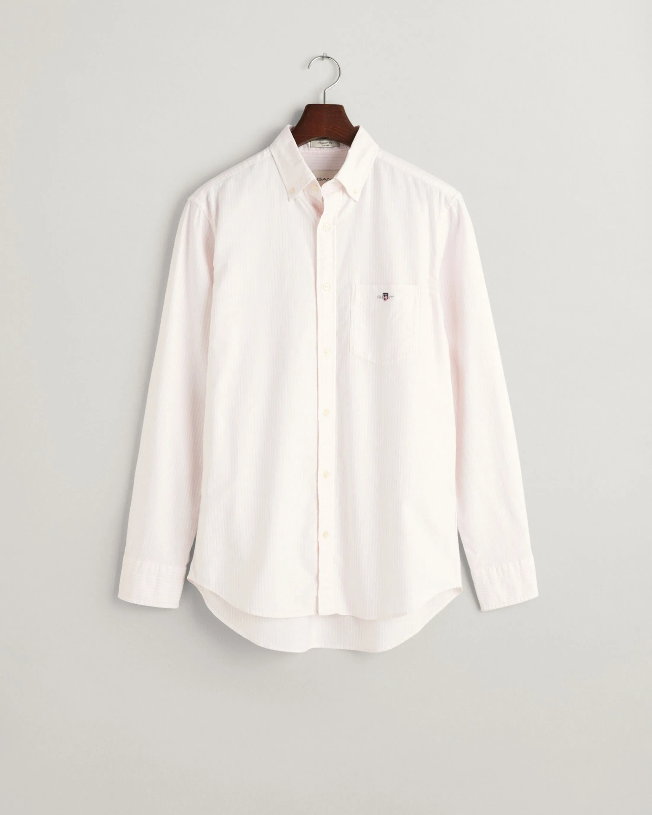 GANT - 3XL -  Reg Oxford Banker Stripe, Light Pink