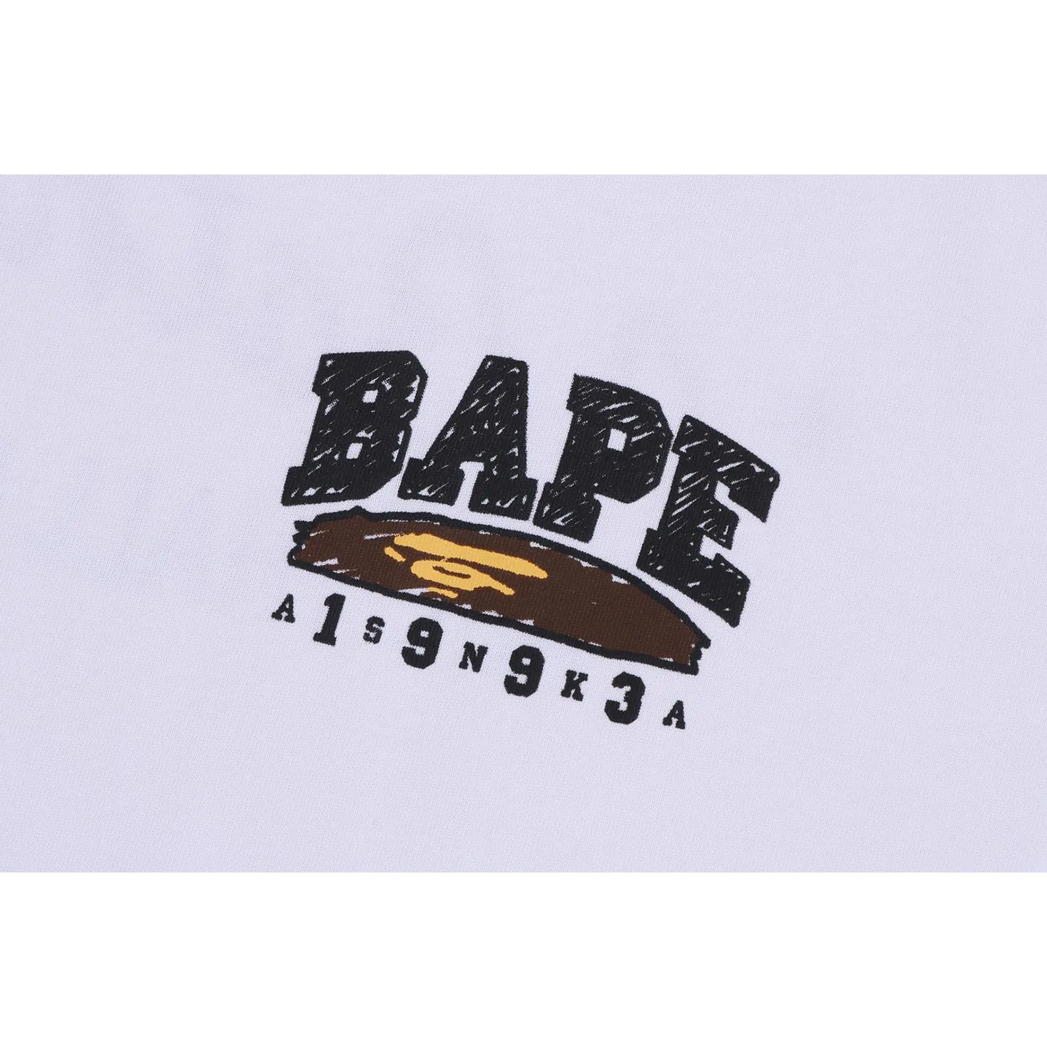 HAND DRAW BAPE RELAXED FIT TEE MENS