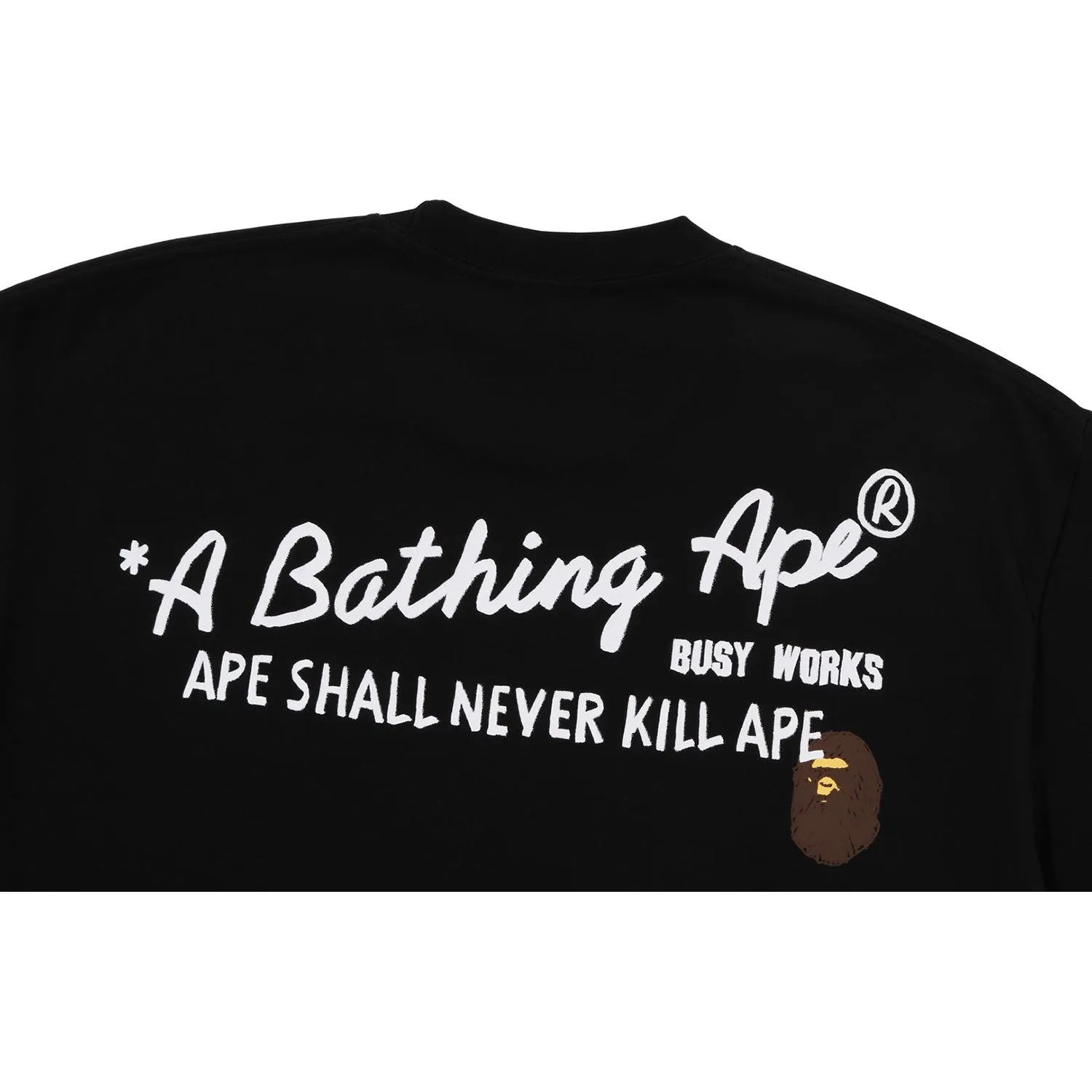 HAND DRAW BAPE RELAXED FIT TEE MENS