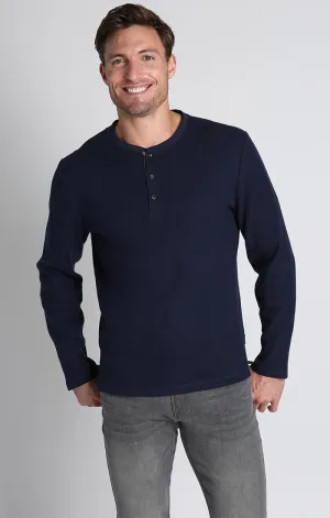 Jachs NY Brushed Waffle Long-Sleeve Henley