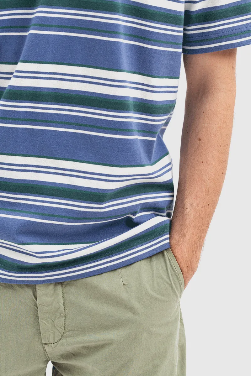 Johannes Weekend Stripe - Calcite Blue