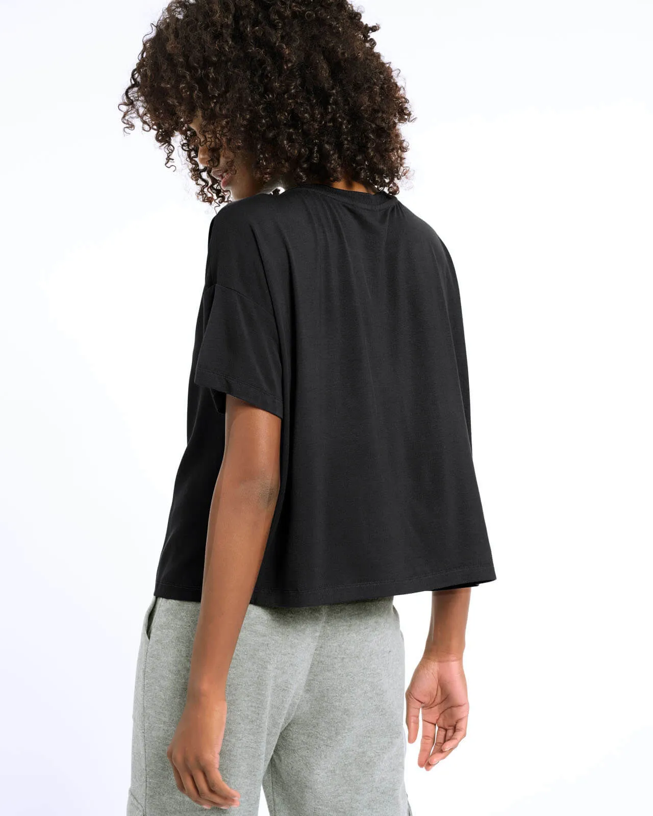 Lima Silk Mix Boxy Tee