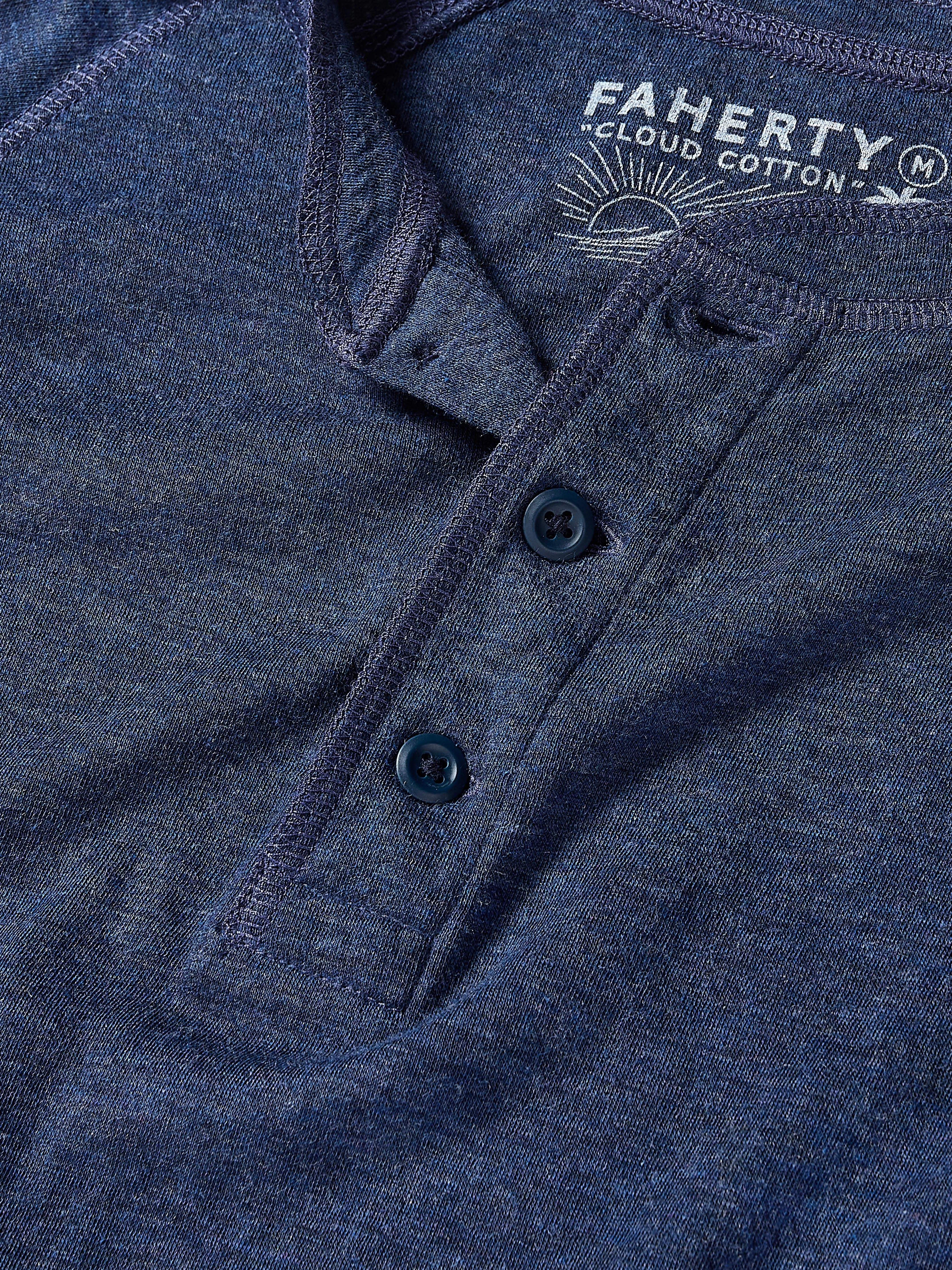 Long-Sleeve Cloud Henley - Baltic Navy Heather