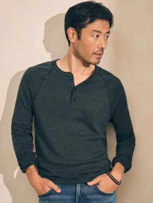 Long-Sleeve Newport Cloud Henley (Tall) - Charcoal Heather