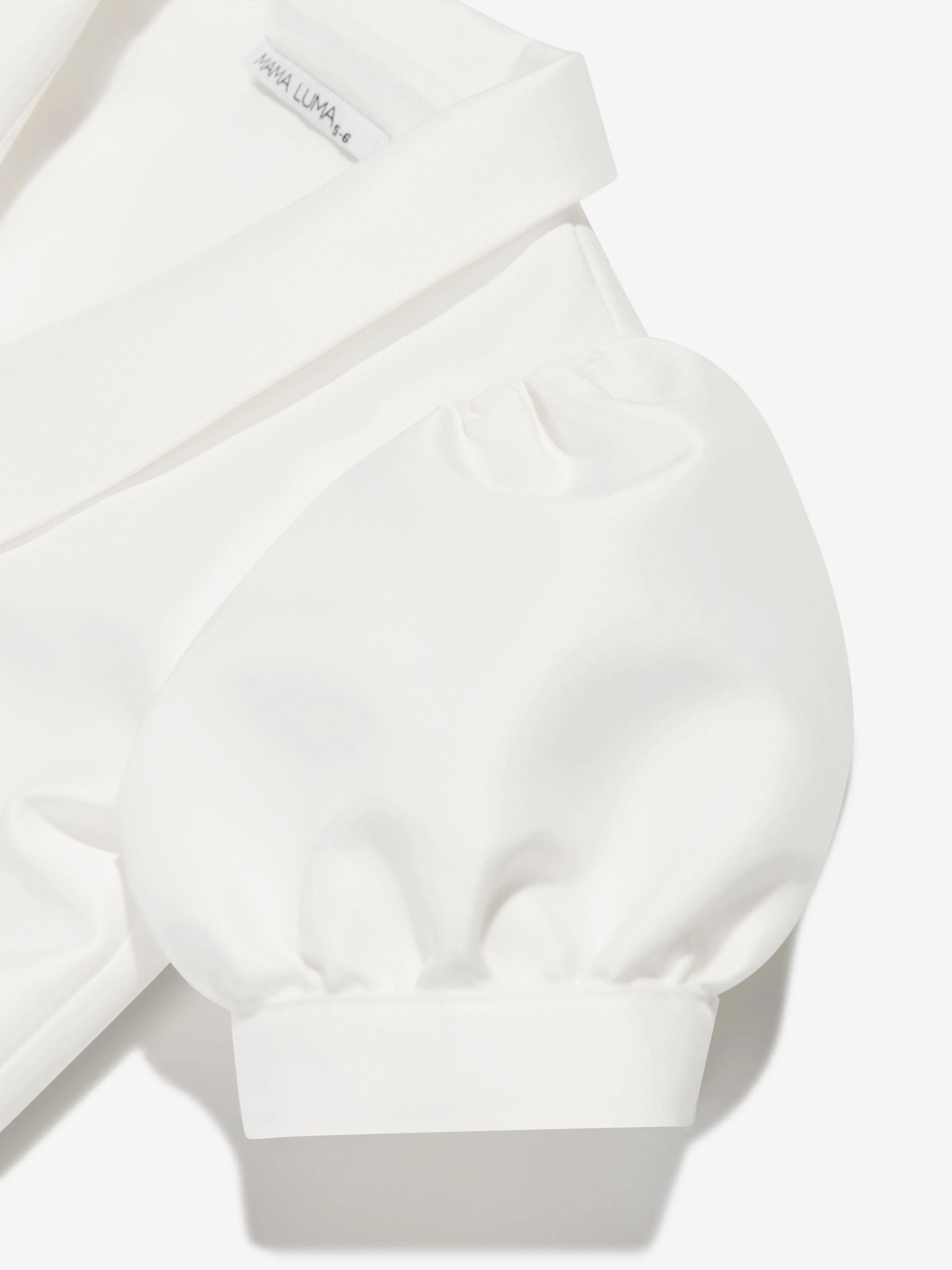 Mama Luma Girls Blouse in Ivory