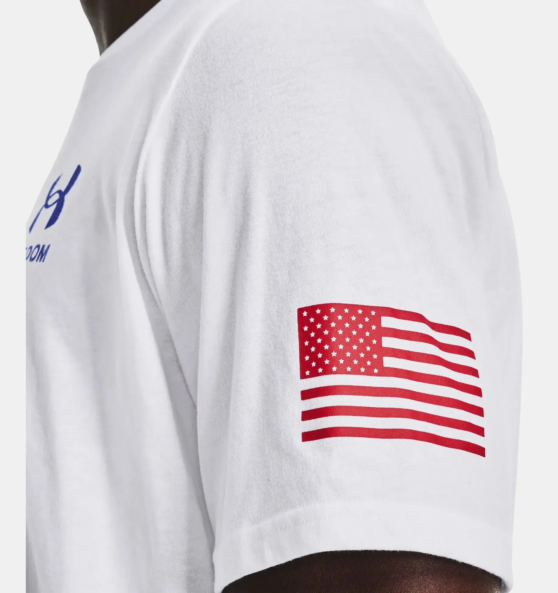 Men's Freedom Flag T-Shirt - White