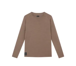 Men's L/S Merino & Silk Base Layer | Deep Taupe