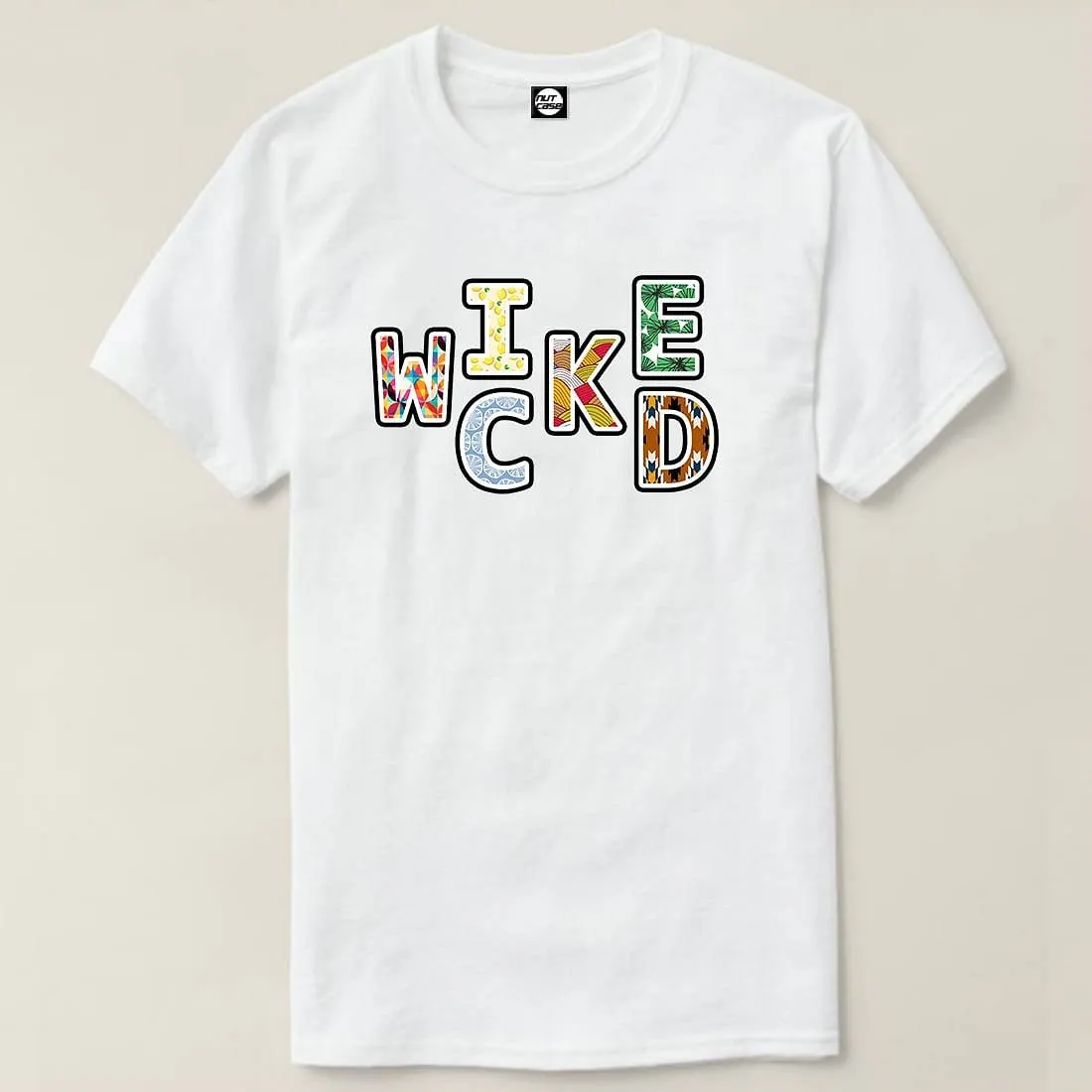 Nutcase Designer Round Neck Men's T-Shirt Wrinkle-Free Poly Cotton Tees - Wicked