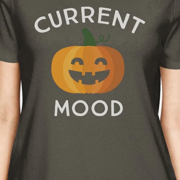 Pumpkin Current Mood Womens Dark Grey Shirt