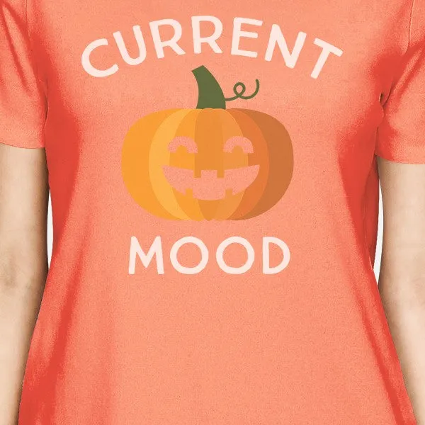 Pumpkin Current Mood Womens Peach Shirt
