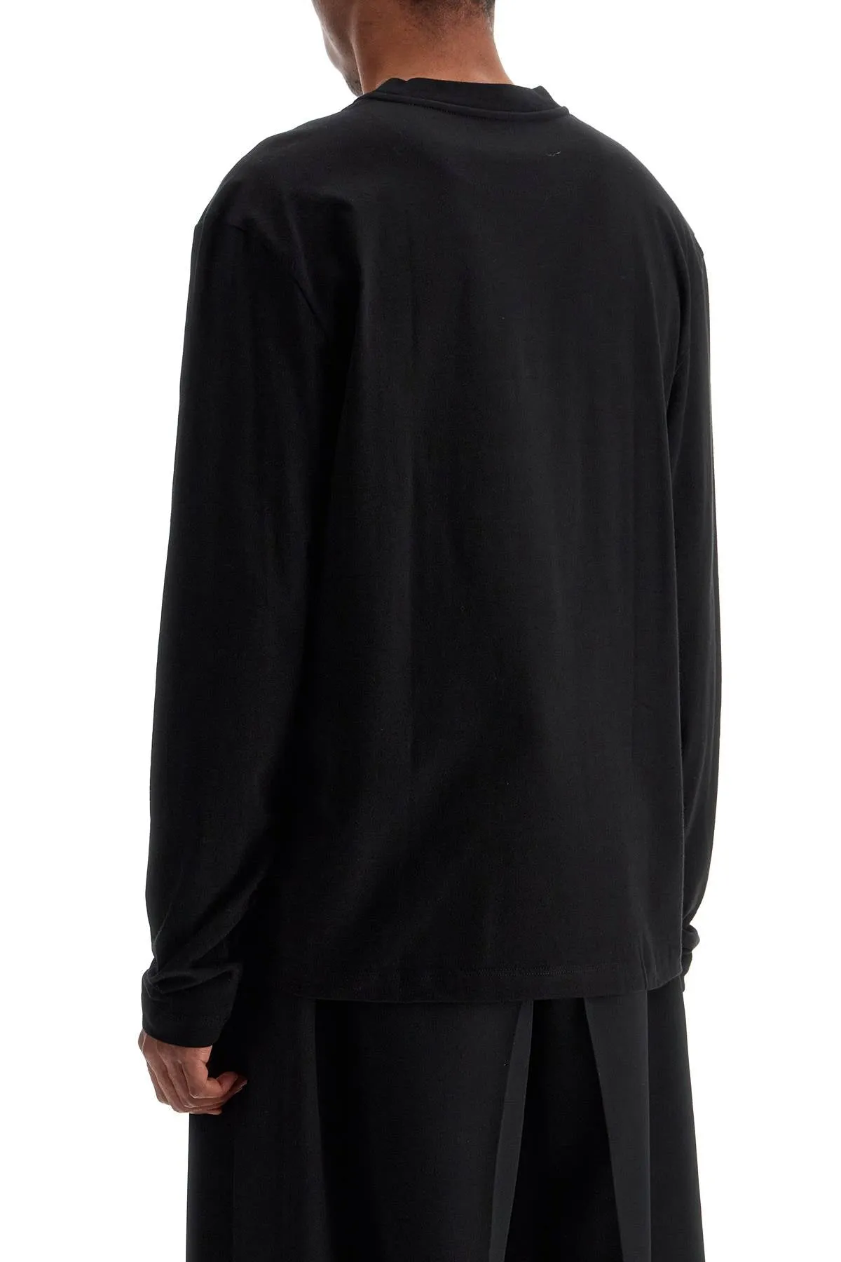 Ribbed Cotton Long-Sleeve Shirt