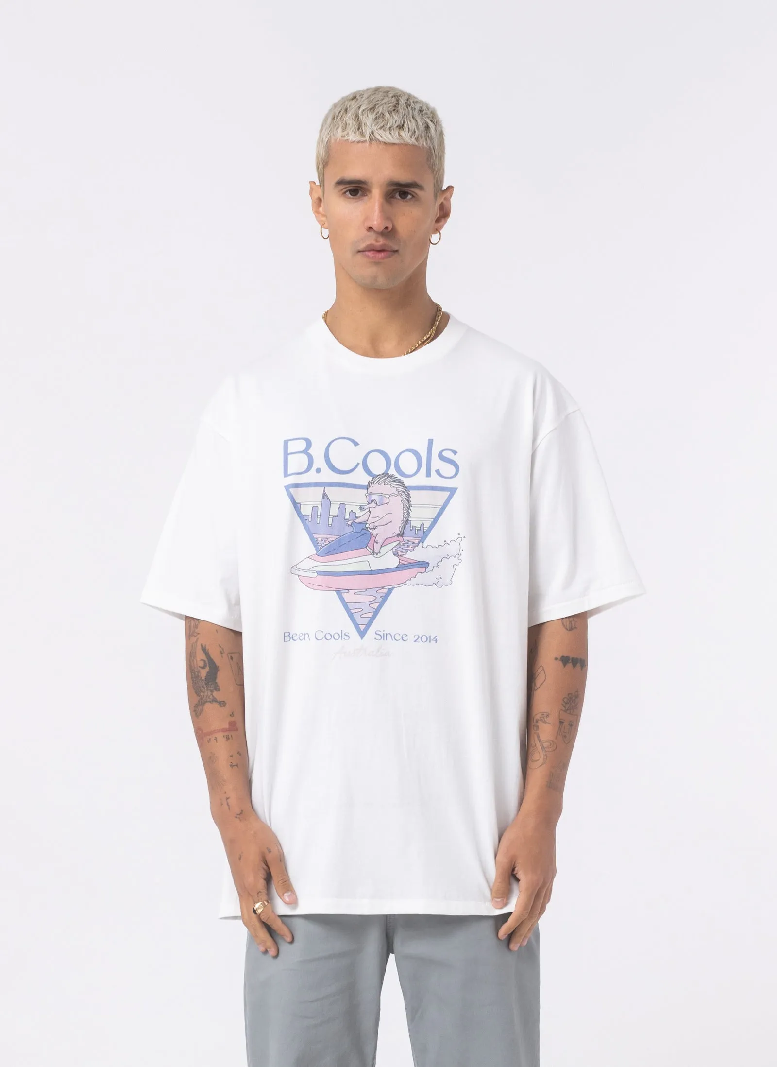 Ski Club Tee White