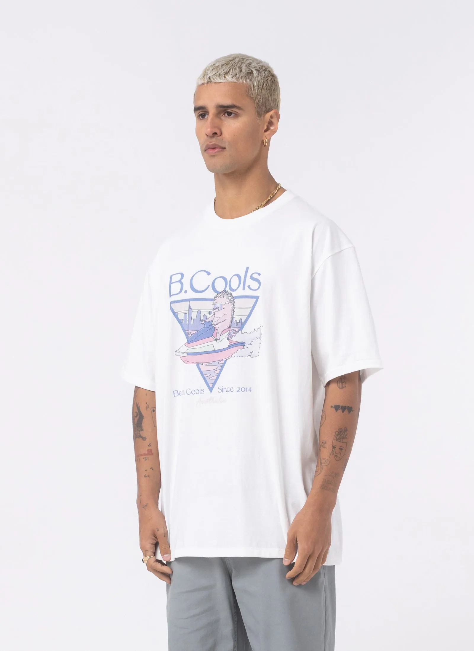 Ski Club Tee White