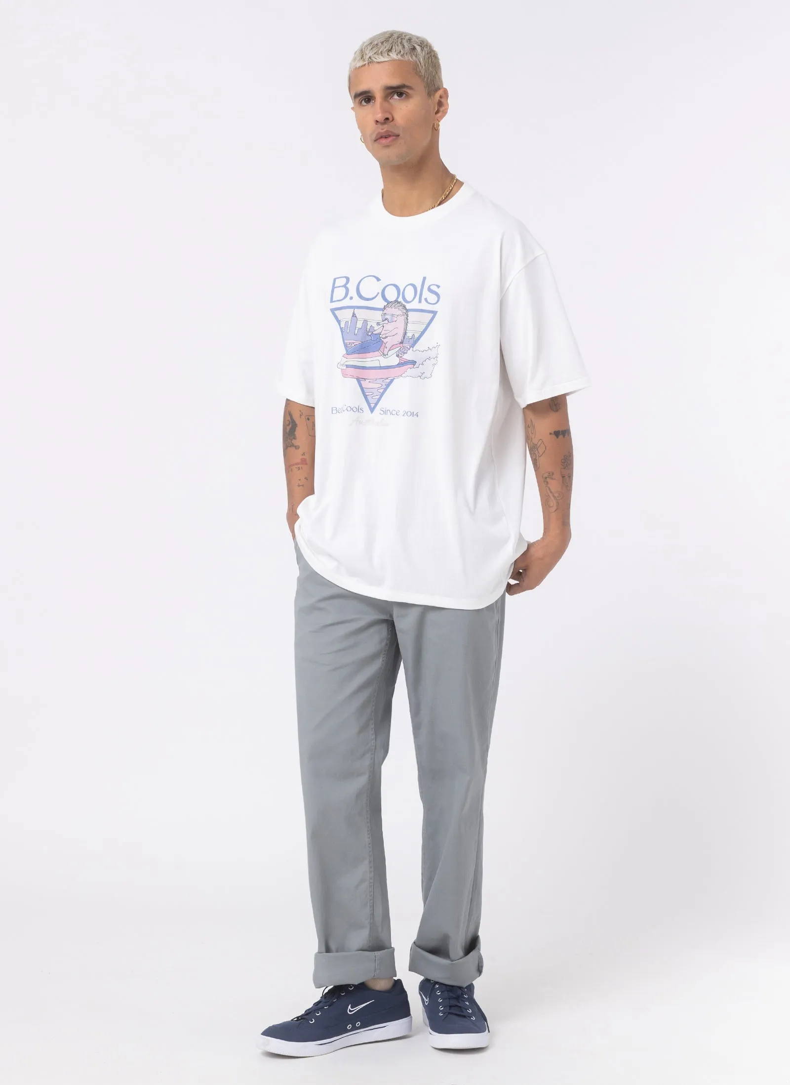 Ski Club Tee White