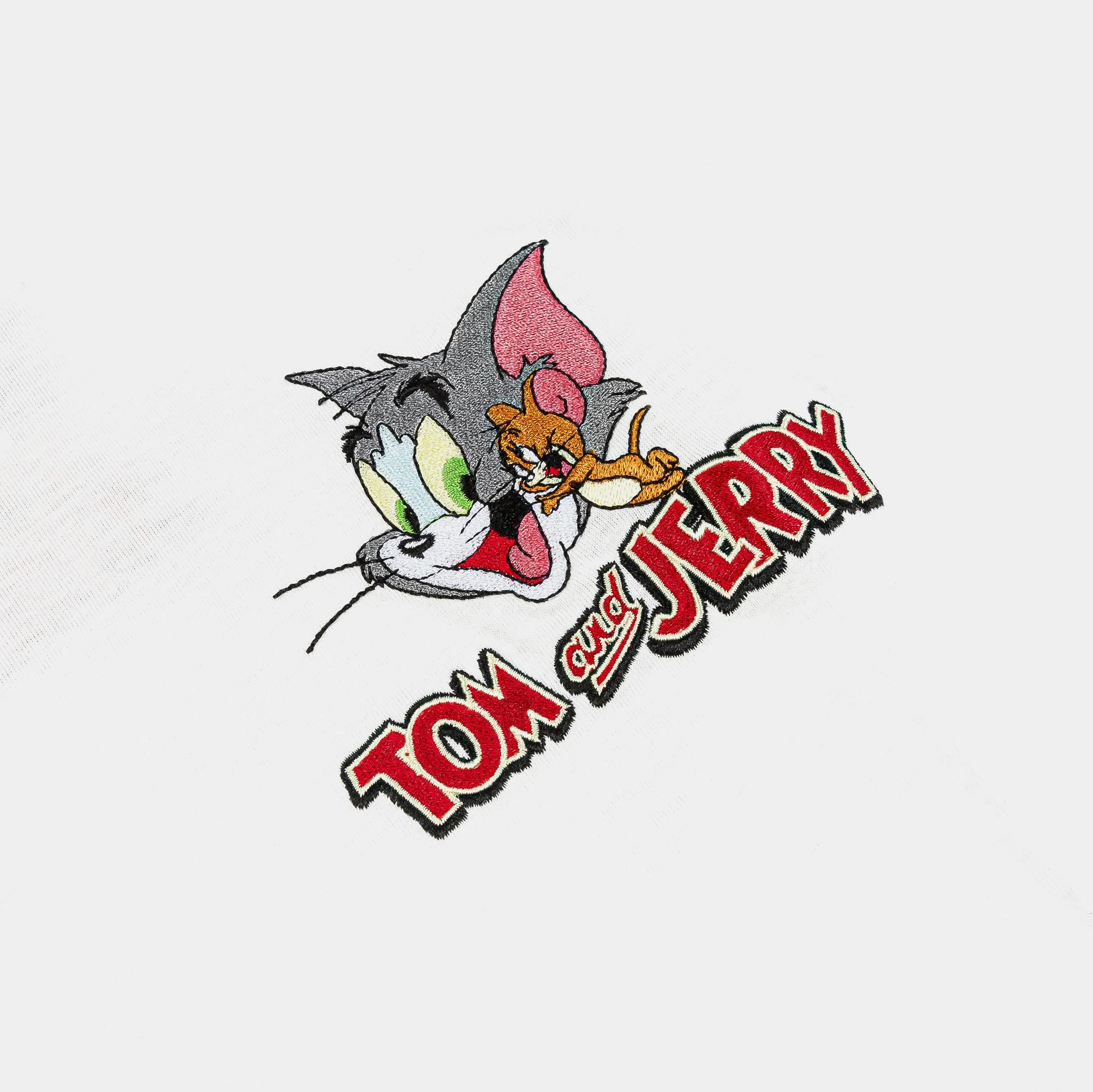SP x Tom and Jerry Faces Mens Short Sleeve Shirt (White/Red)