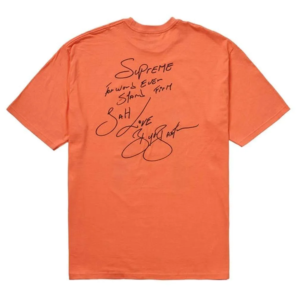 Supreme Buju Banton Tee Neon Orange