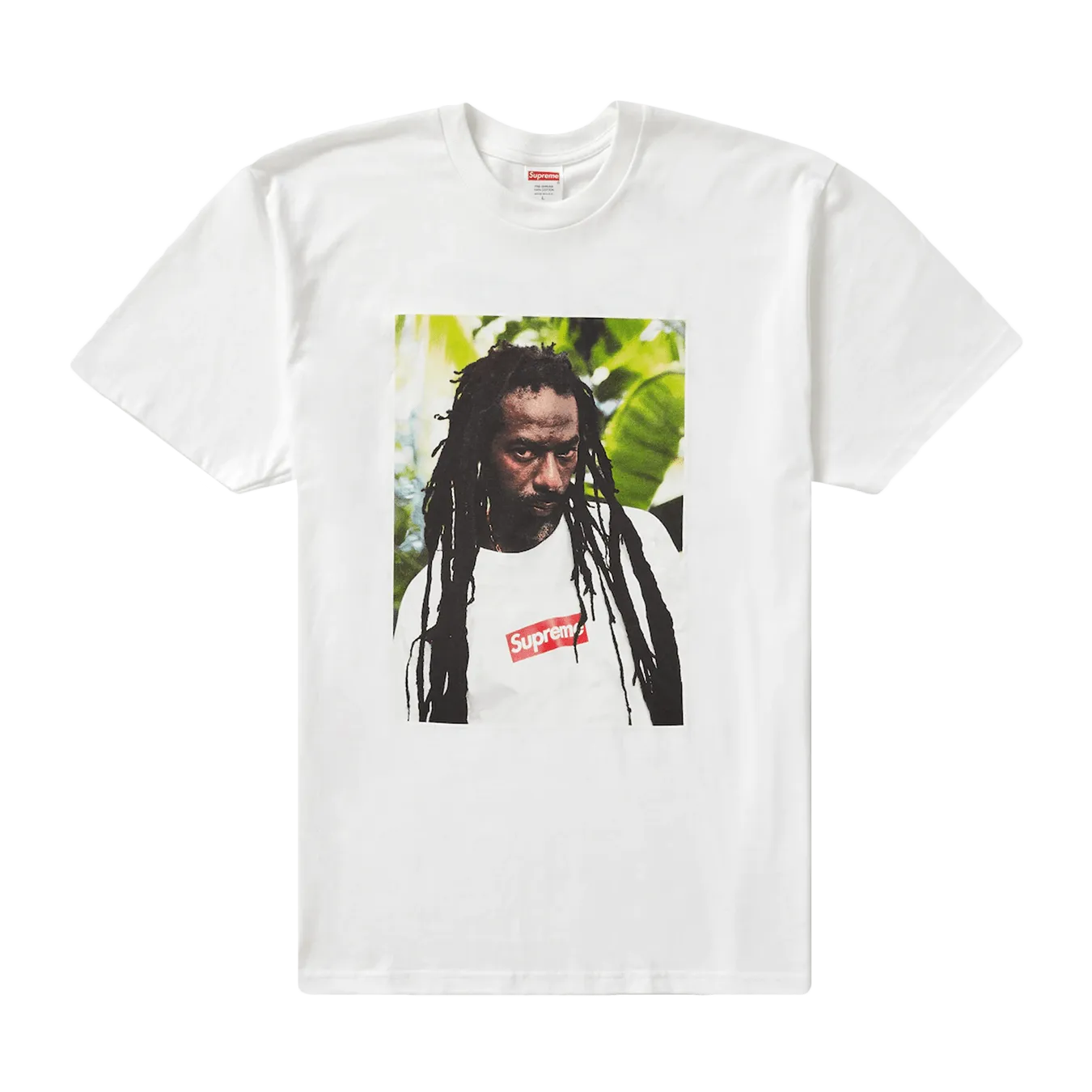 Supreme Buju Banton Tee White