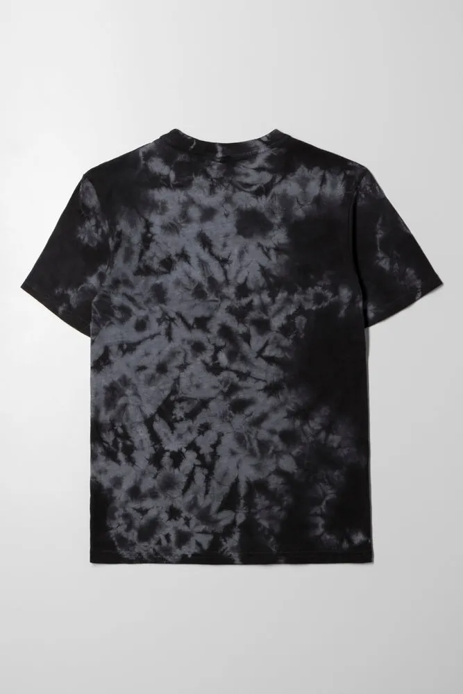 Tie Dye Short Sleeve T-Shirt Grey