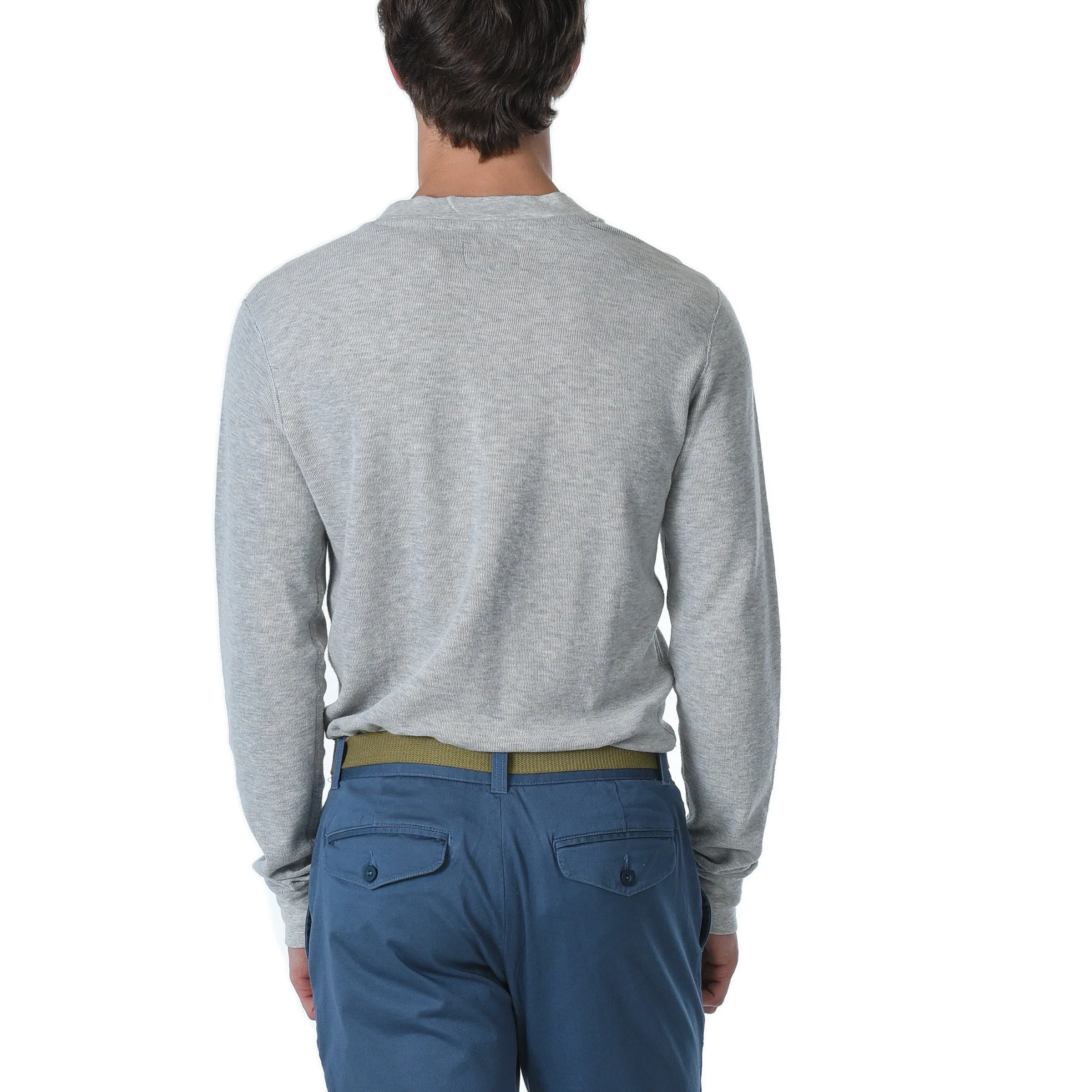 Windsor Double Cloth Henley - Oatmeal (Final Sale)*